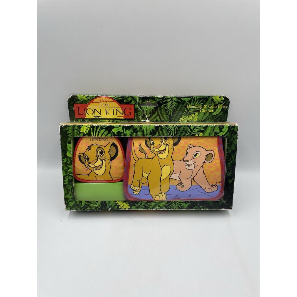 VINTAGE Disney The Lion King Handbag and Coin Purse Gift Set Simba Nala SEALED